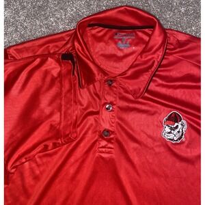 Champion UGA University Of‎ Georgia Bulldogs Polo Shirt Men's 2XL NCAA Game Day